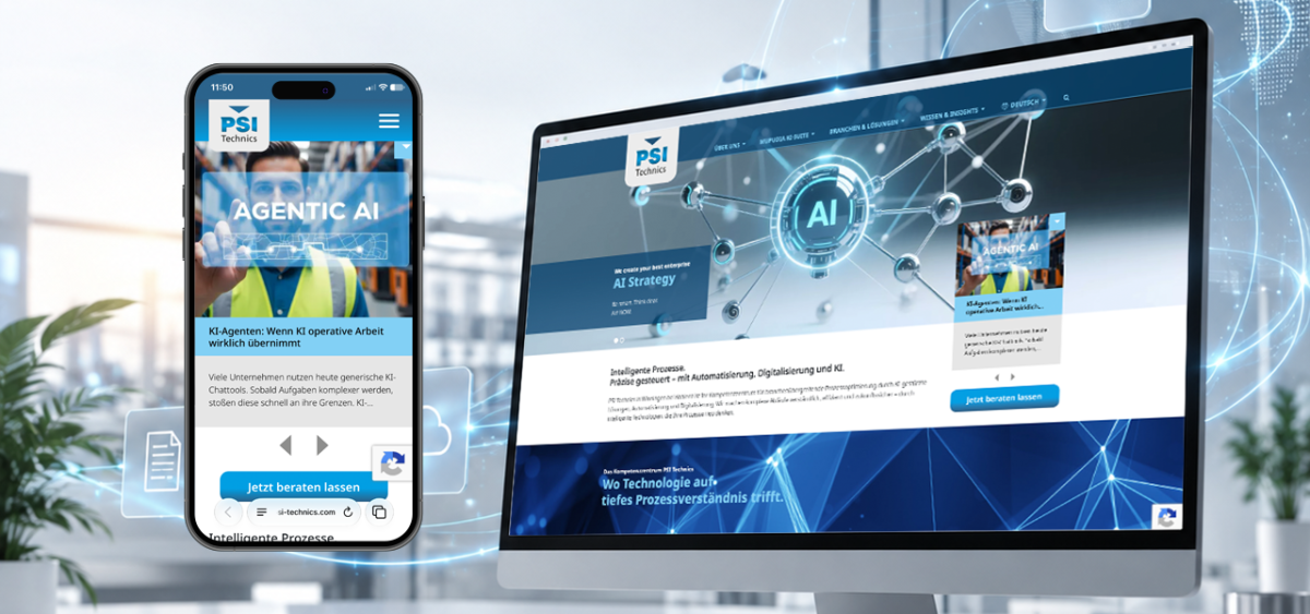 PSI Technics, Website, Internetauftritt, responsive, geo, seo, blog, Digitalisierung, Automatisierung, KI